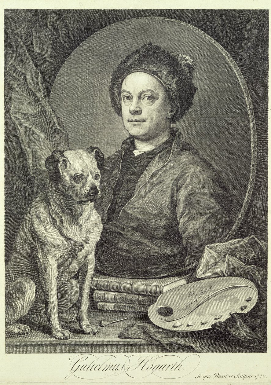 Autoritratto, 1749 da William Hogarth