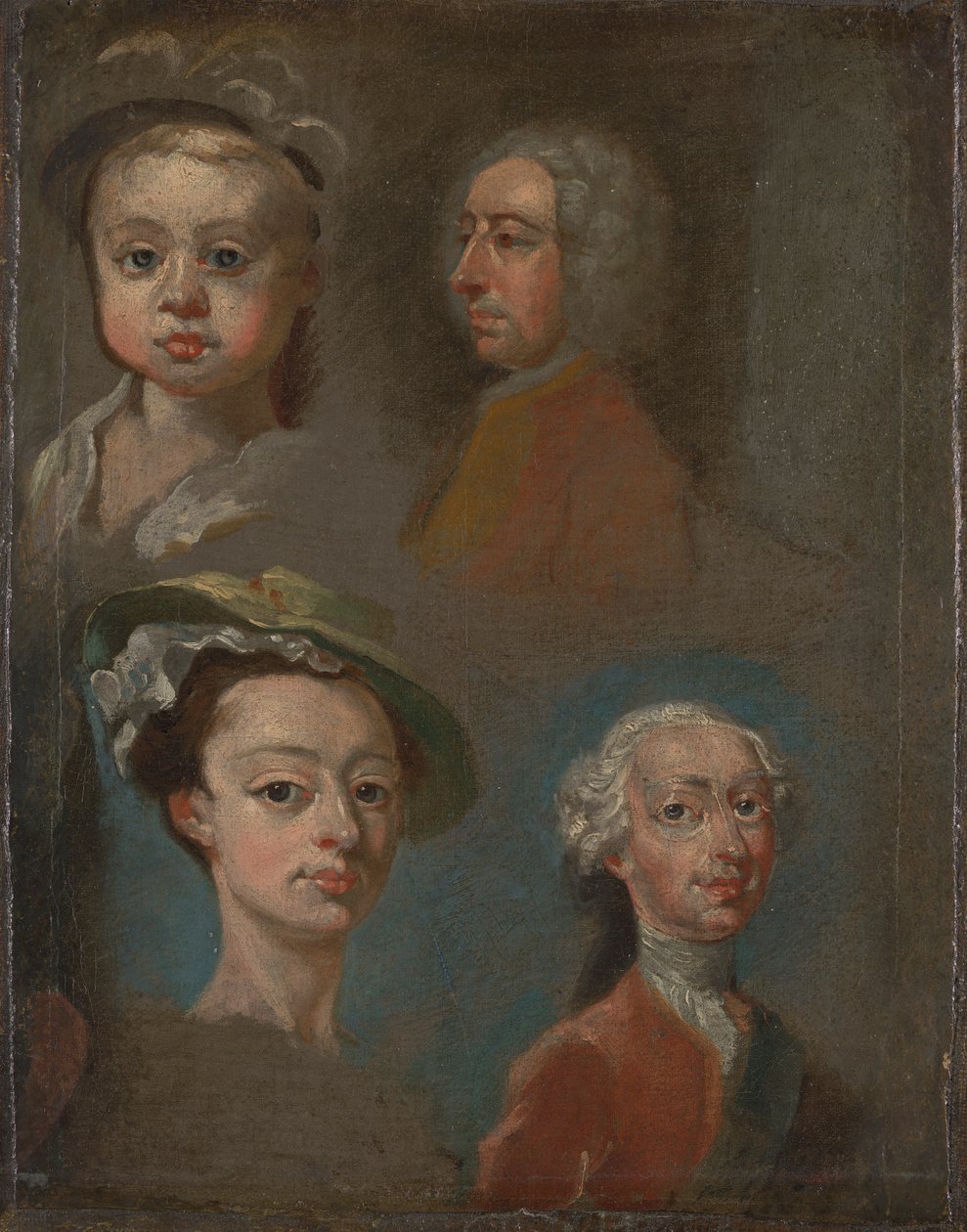 Studi di Teste da William Hogarth