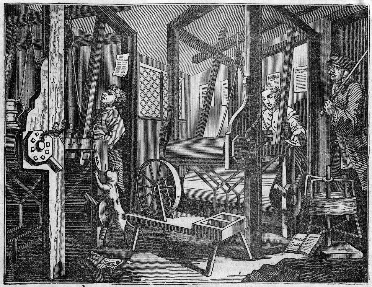 FABBRICA TESSILE da William Hogarth