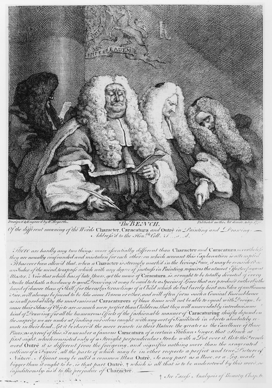La panca, 1758 da William Hogarth