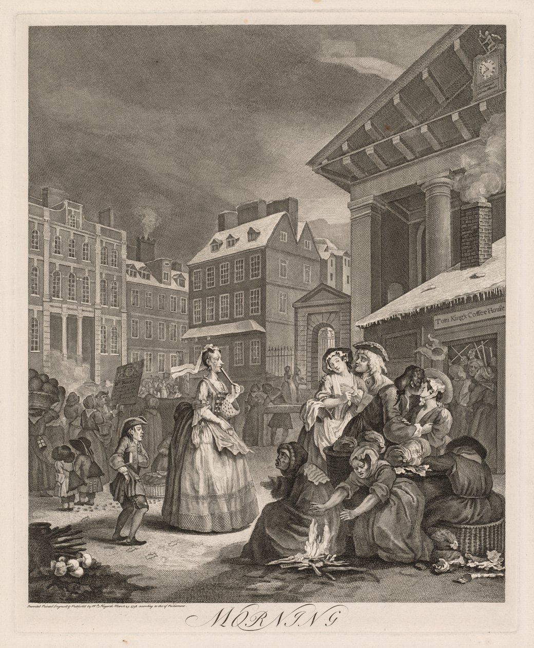 Le quattro ore del giorno: Mattina da William Hogarth