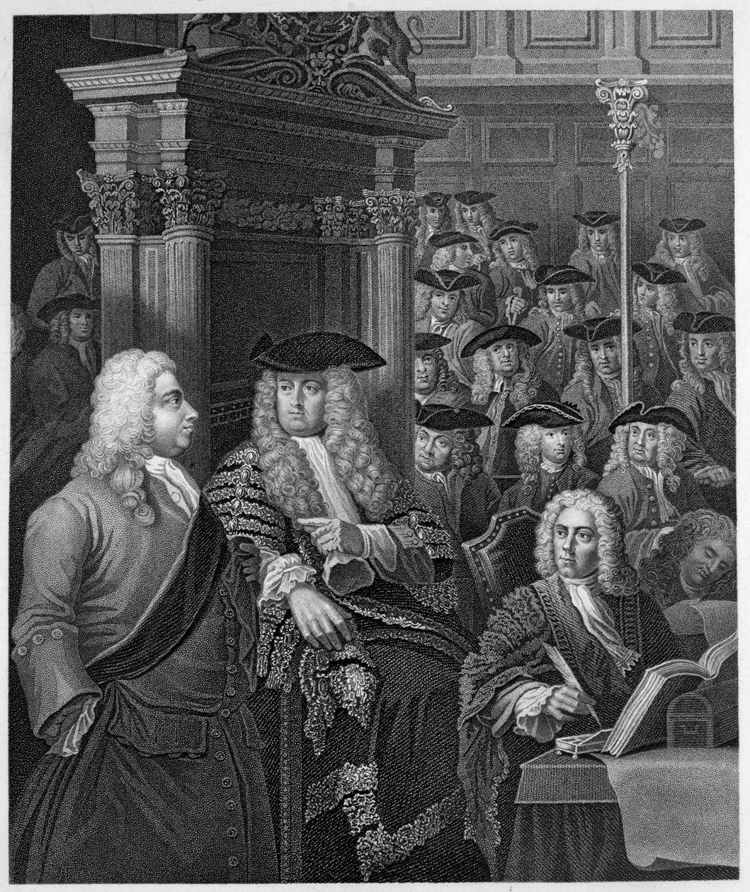 La Camera dei Comuni da William Hogarth
