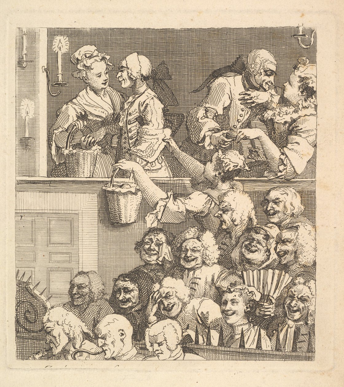 Il pubblico che ride, dicembre 1733 da William Hogarth