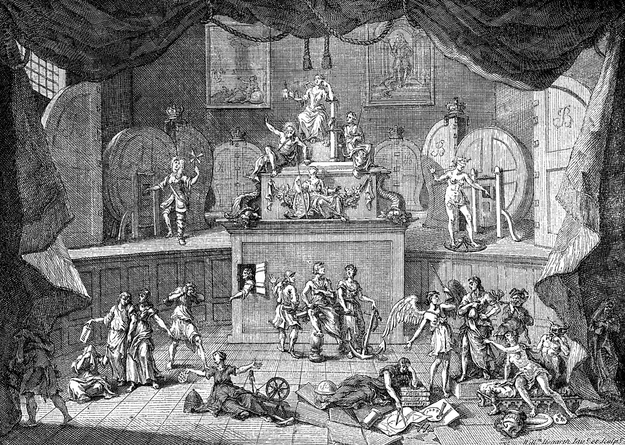 La lotteria, 1721 da William Hogarth