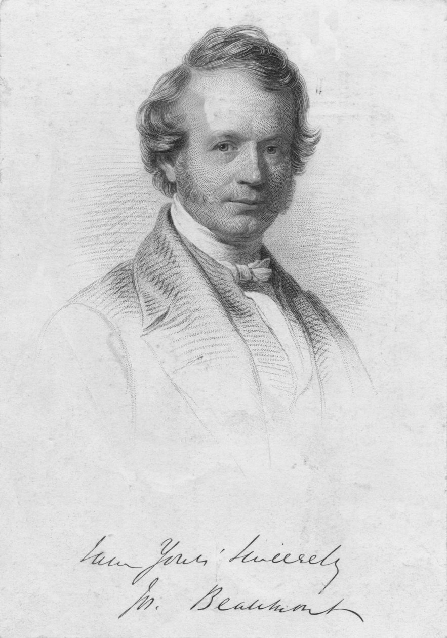 Joseph Beaumont, metà del XIX secolo da William Holl