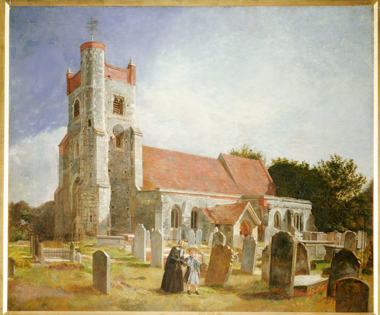 La vecchia chiesa, Ewell, 1847 da William Holman Hunt