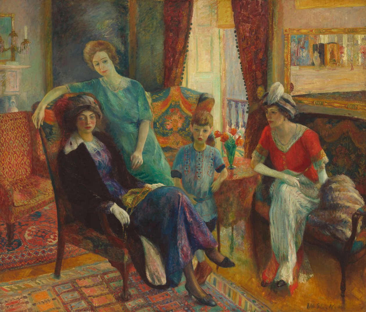 Gruppo familiare da William James Glackens