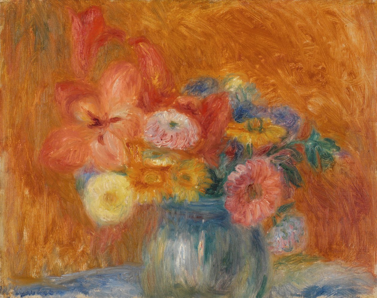 Ciotola verde di fiori da William James Glackens