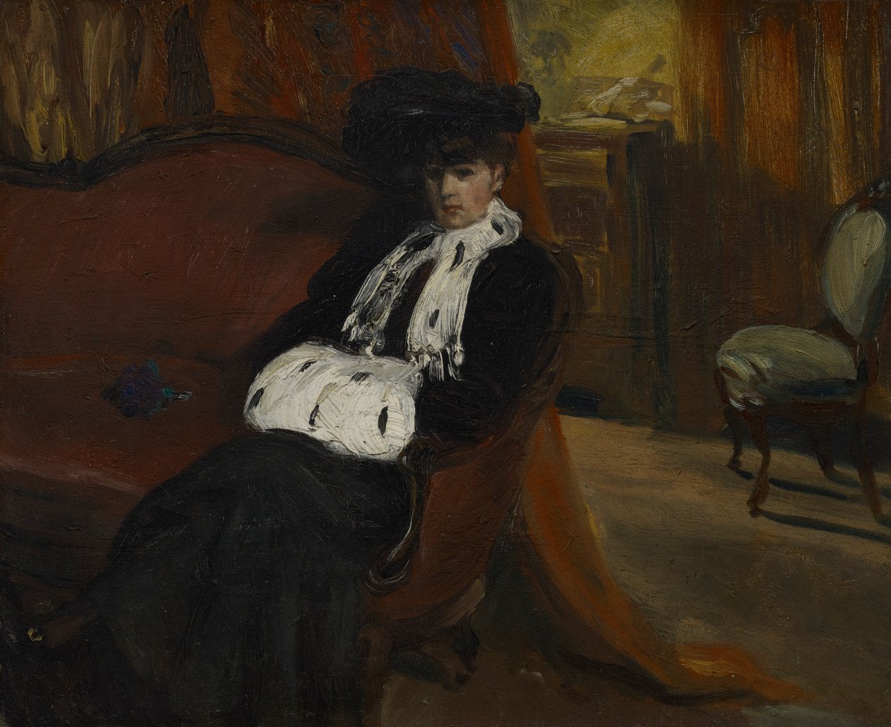 Il manicotto di ermellino da William James Glackens