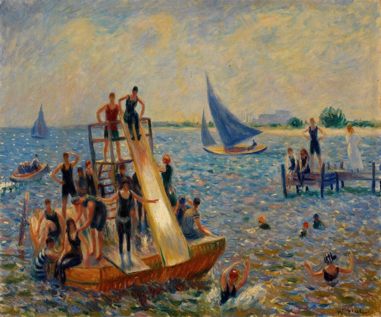 La zattera da William James Glackens