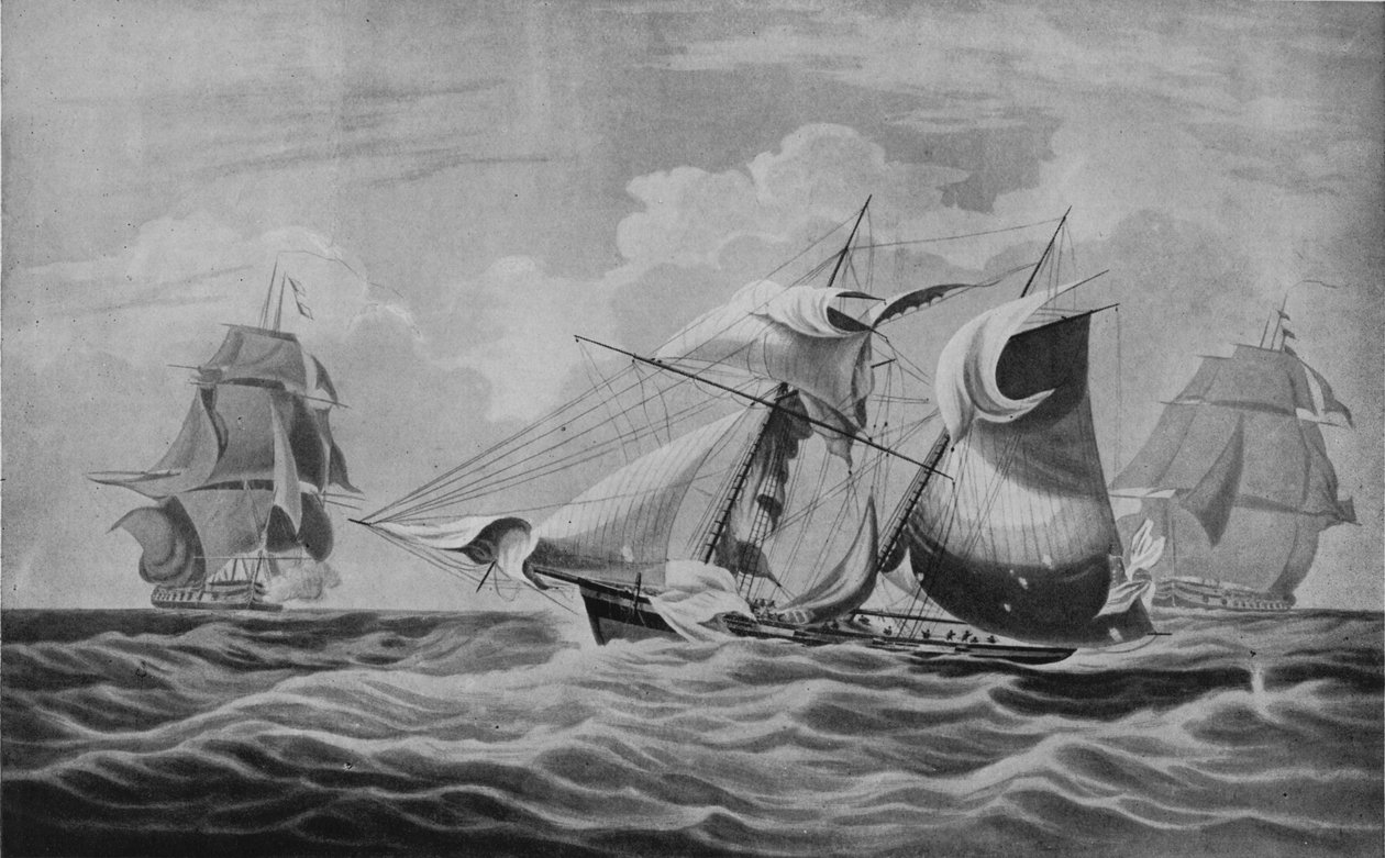 Cattura di una nave mercantile armata, c1813 da William John Huggins