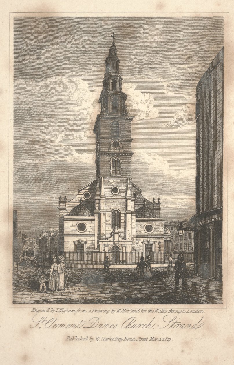 Chiesa di San Clemente Danes, Strand da William Kendall Morland