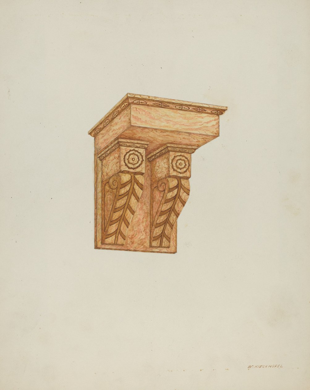 Dettaglio architettonico (Mensole a muro) da William Kieckhofel