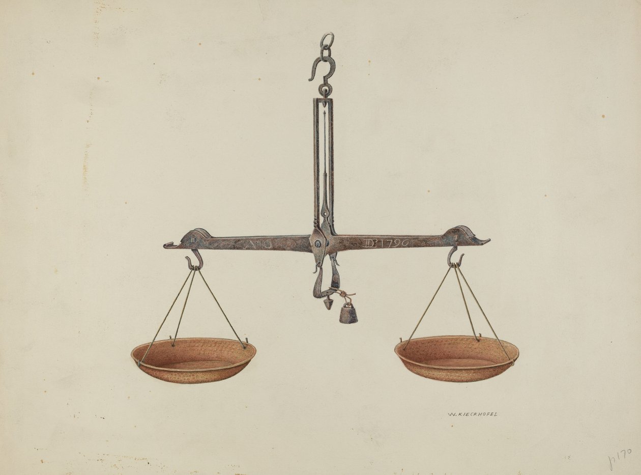 Bilancia, c. 1940 da William Kieckhofel