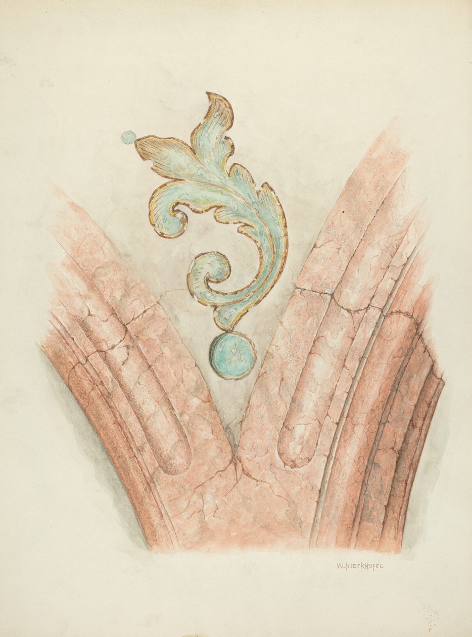 Decorazione del soffitto, c. 1940 da William Kieckhofel