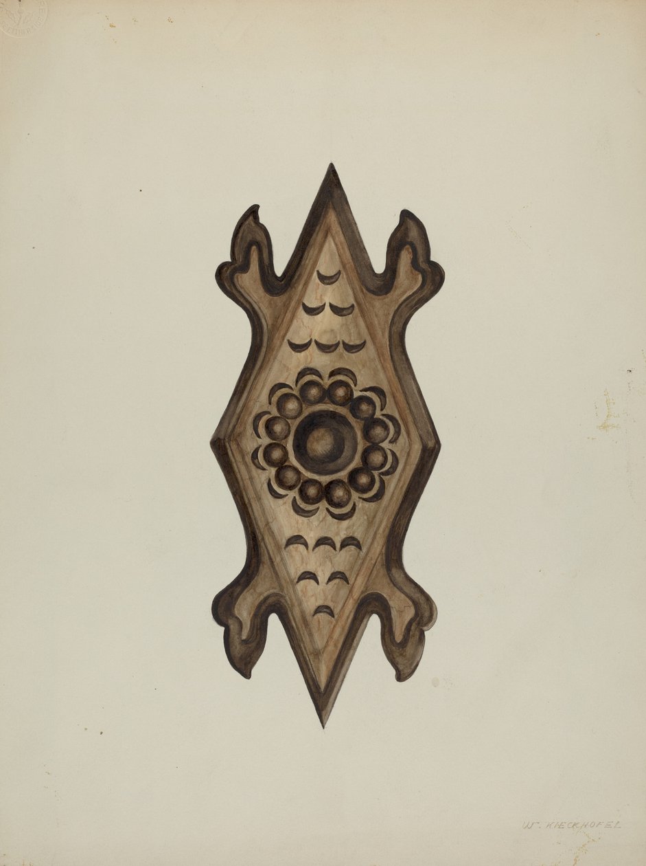 (dettaglio) Lato del confessionale da William Kieckhofel
