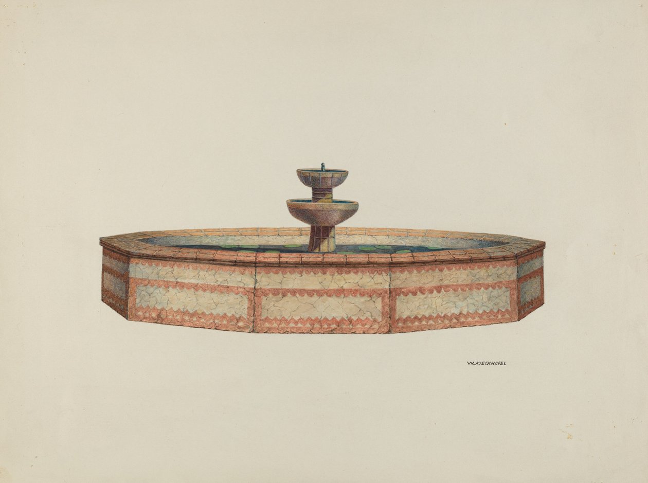Fontana della Missione, 1941 da William Kieckhofel