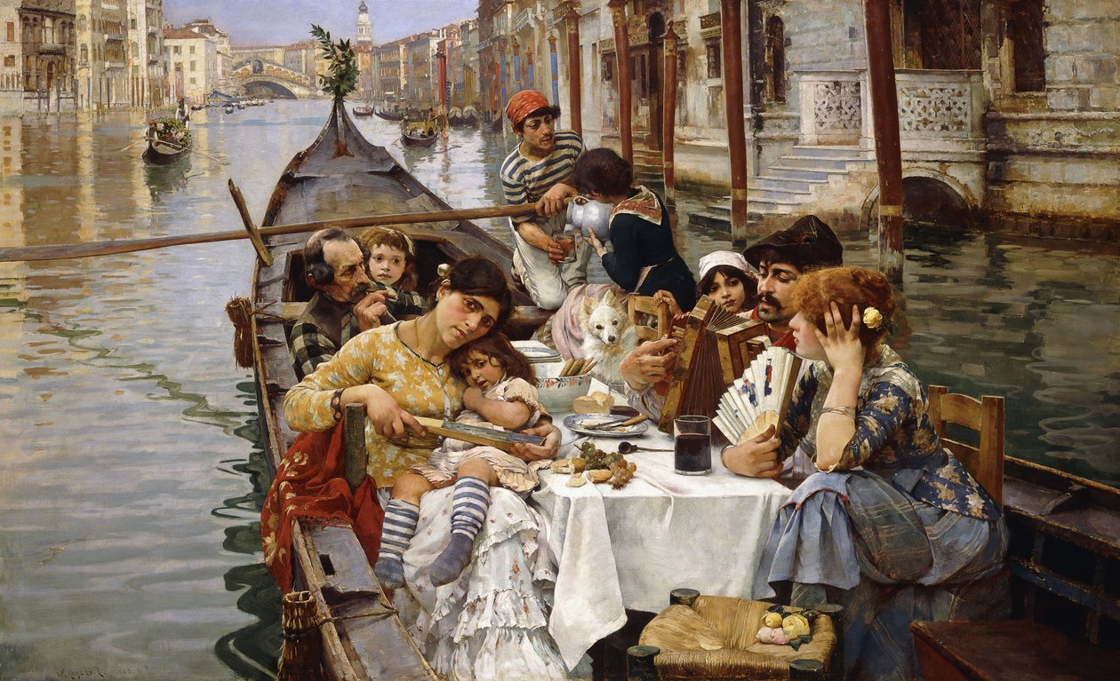 Un veneziano al fresco, 1885 da William Logsdail