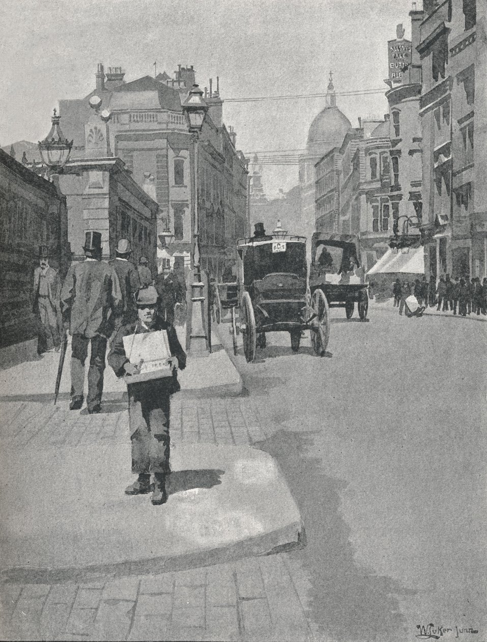 Cannon Street, 1891 da William Luker