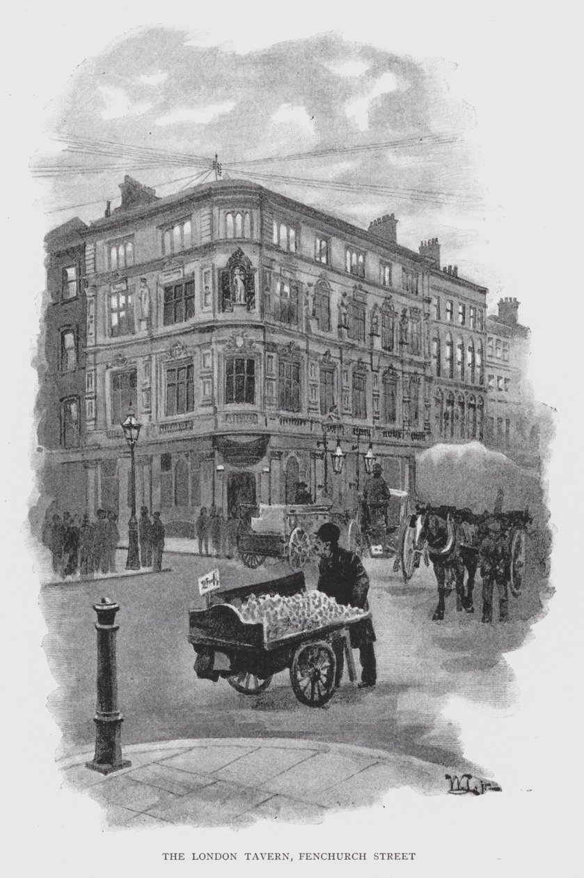 The London Tavern, Fenchurch Street da William Luker