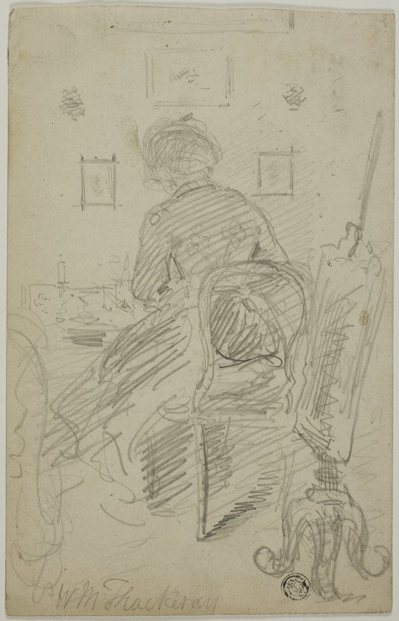 Signora che scrive (vista dal retro) da William Makepeace Thackeray