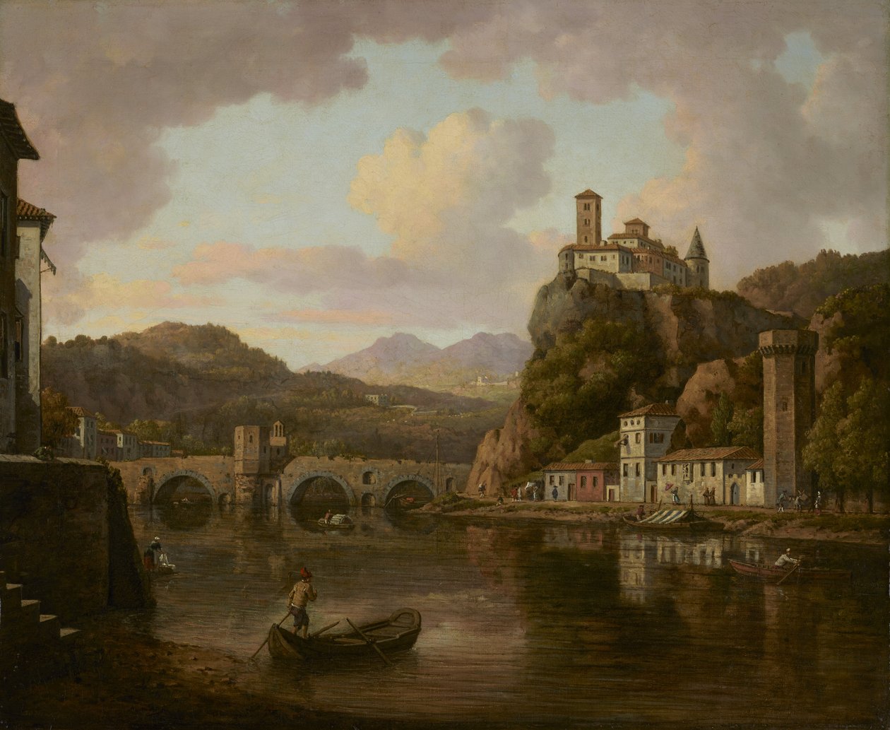 Castello sul fiume Rodano, Franciae da William Marlow