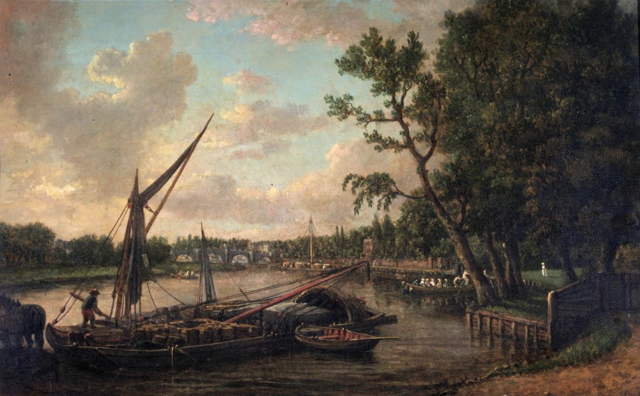 Richmond dalla riva del Surrey, c.1800 da William Marlow