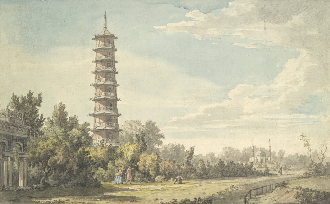 Vista del deserto a Kew da William Marlow