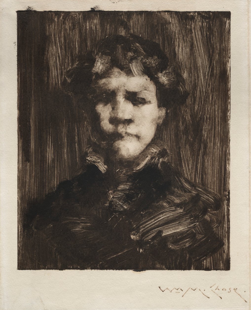 Testa di ragazzo da William Merritt Chase