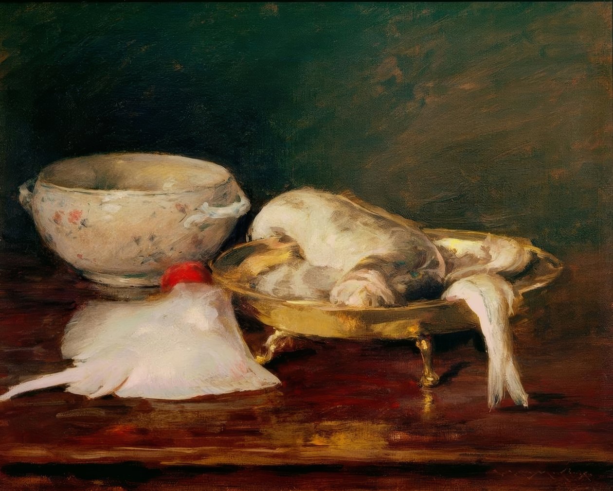 Natura morta con pesce da William Merritt Chase