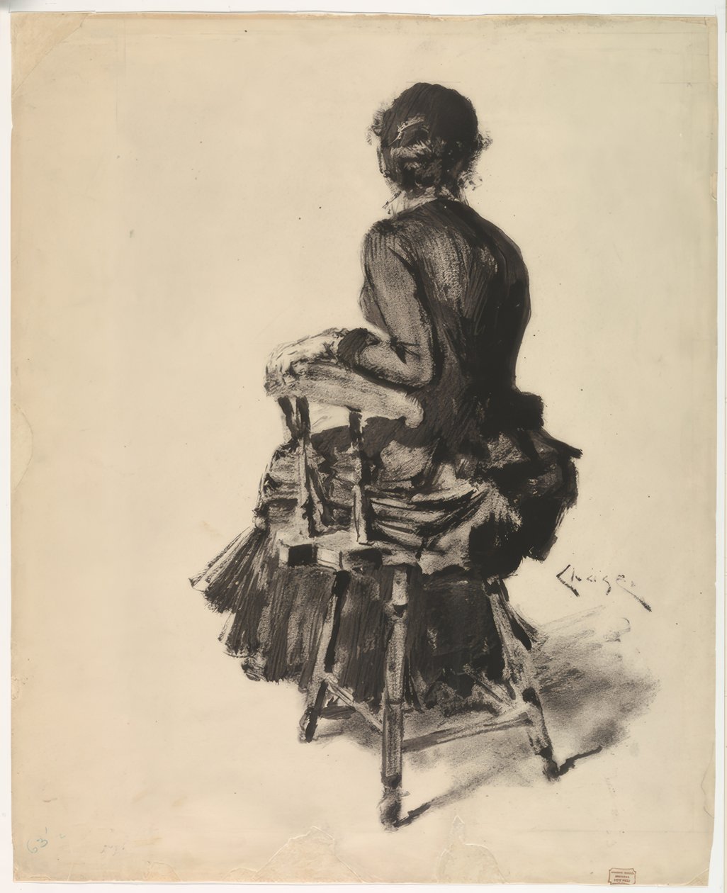 Donna seduta da William Merritt Chase