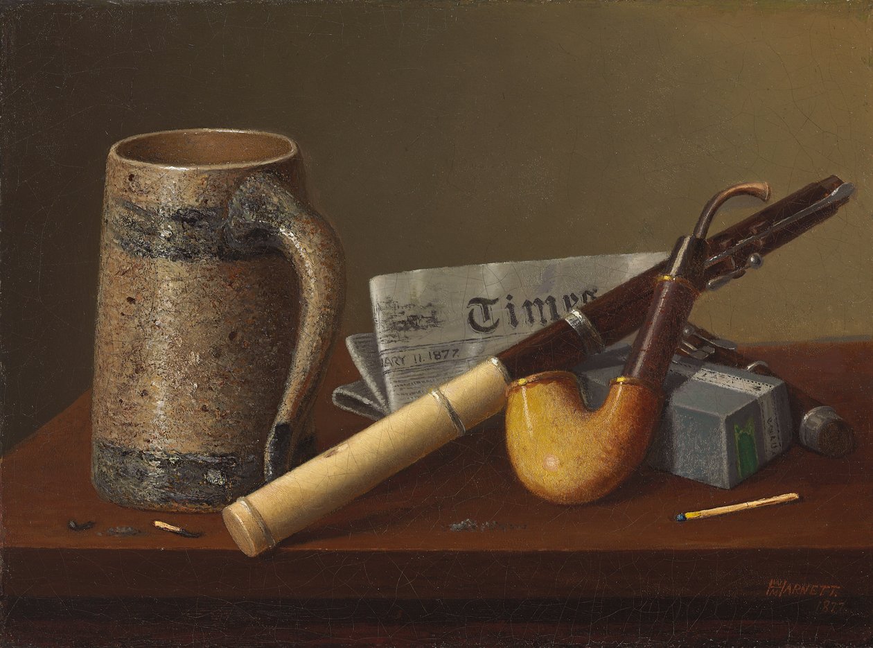 Flauto e Tempi, 1877 da William Michael Harnett
