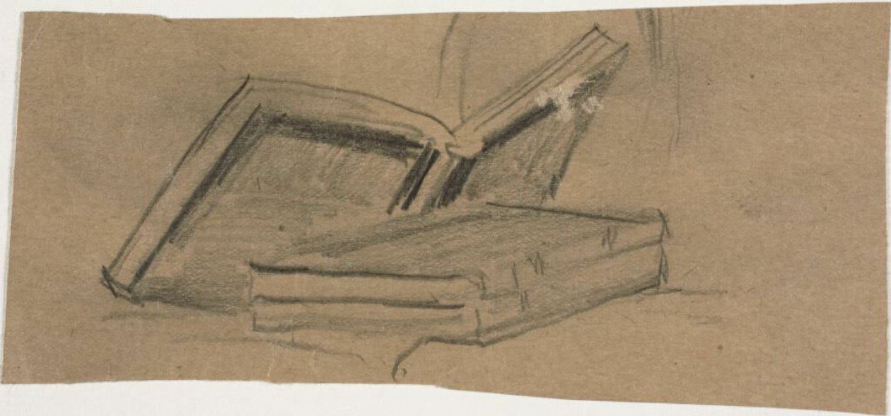 Schizzo di due libri da William Michael Harnett