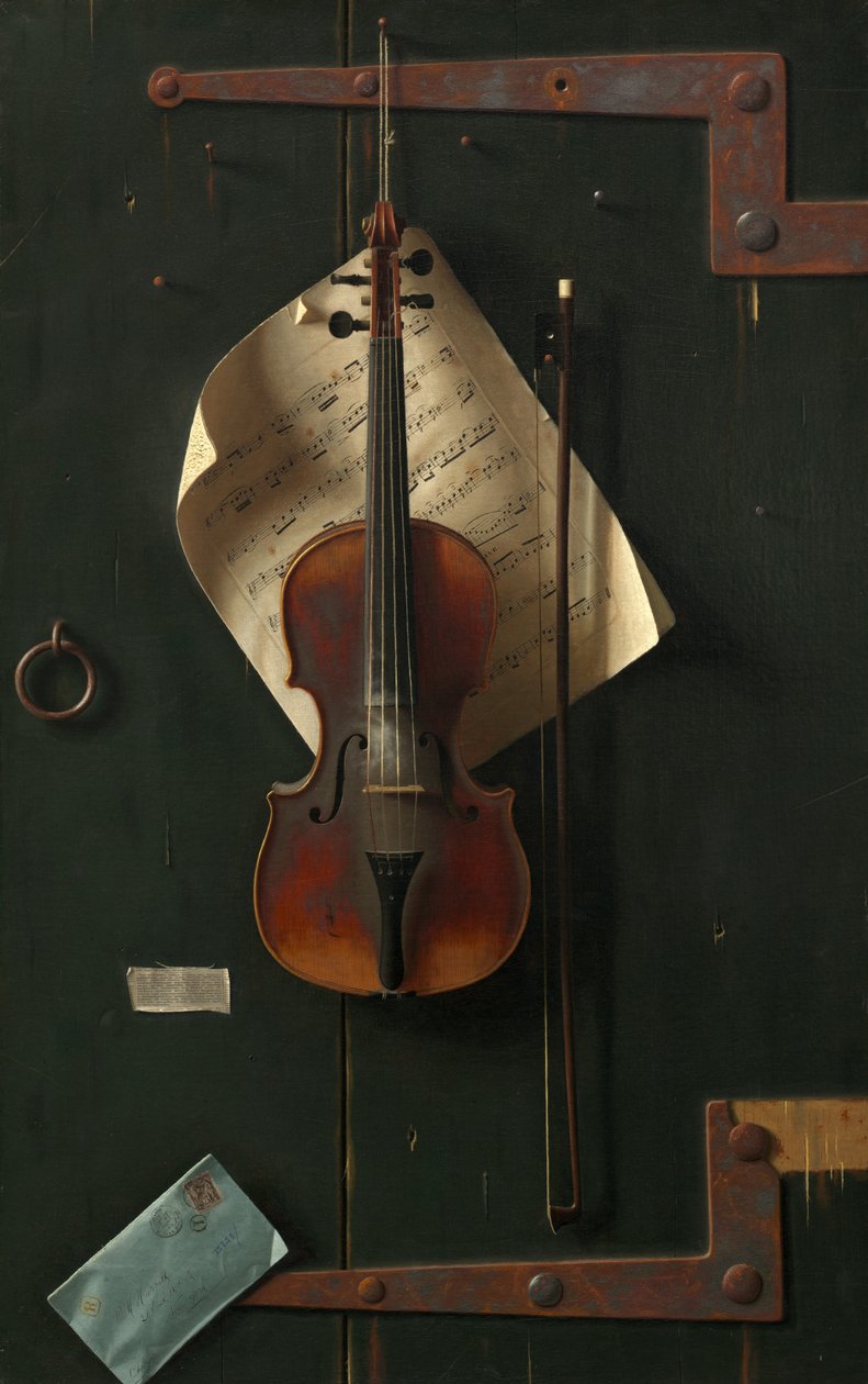 Il vecchio violino da William Michael Harnett