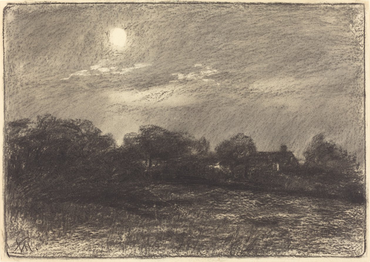Sera, Paesaggio Agricolo da William Morris Hunt