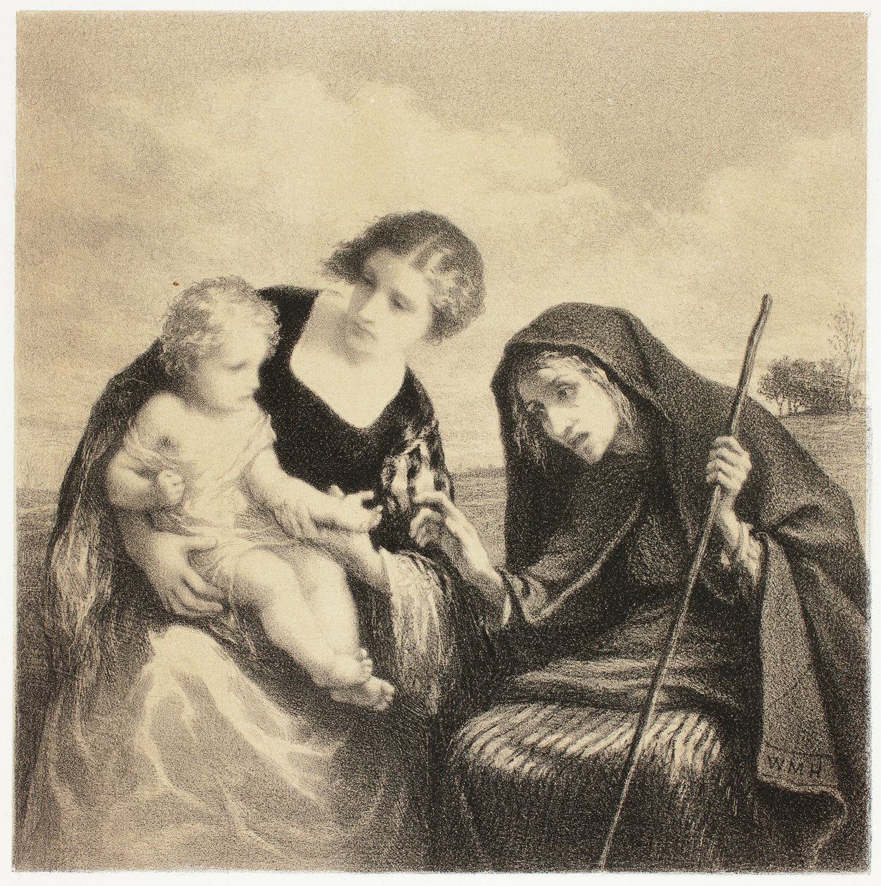 La chiromante da William Morris Hunt