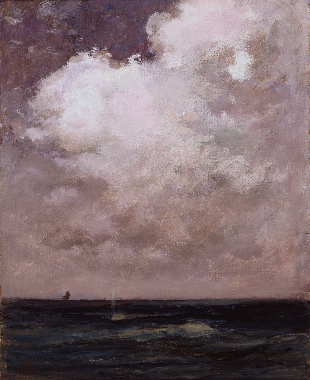 La balena che sputa da William Morris Hunt