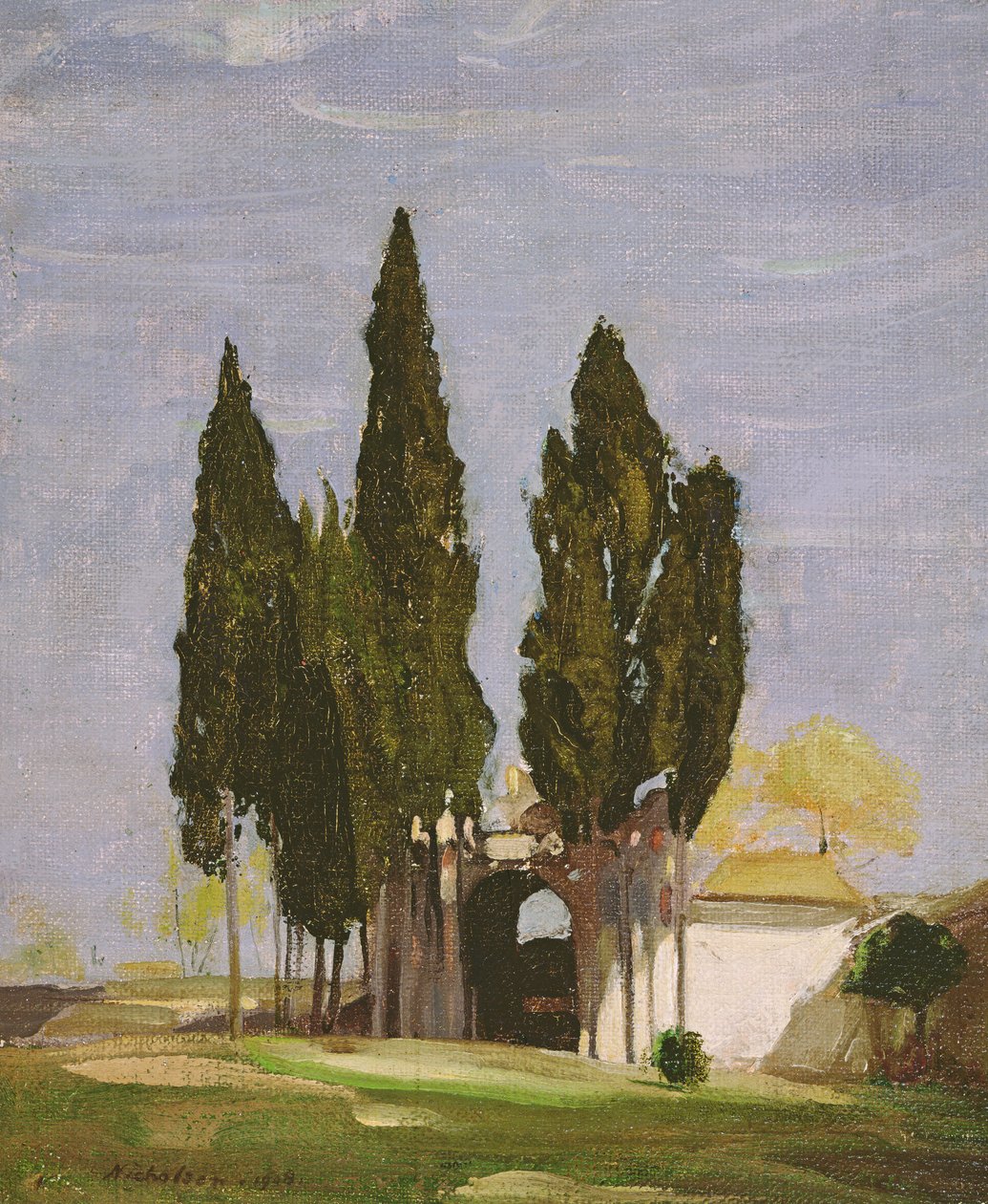 Cipressi, Colle Palatino, Roma da William Nicholson