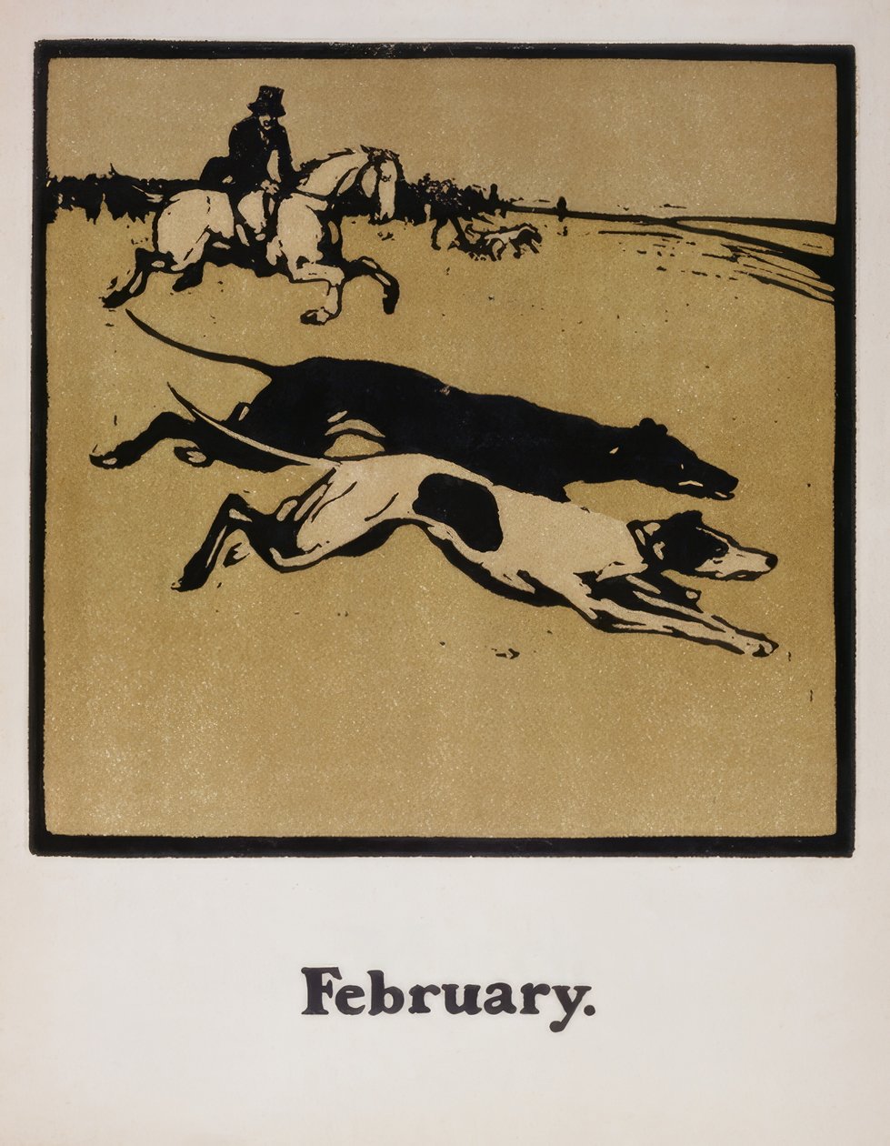 Caccia a cavallo da William Nicholson