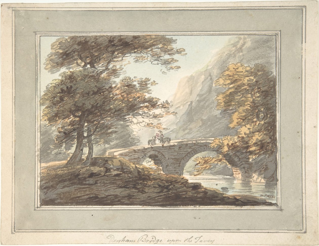 Ponte Denham sul Tavy, 1780-1830 da William Payne
