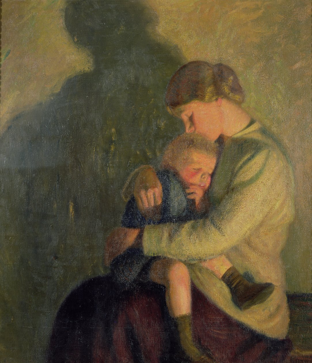 Madre e bambino: luce di candela da William Rothenstein