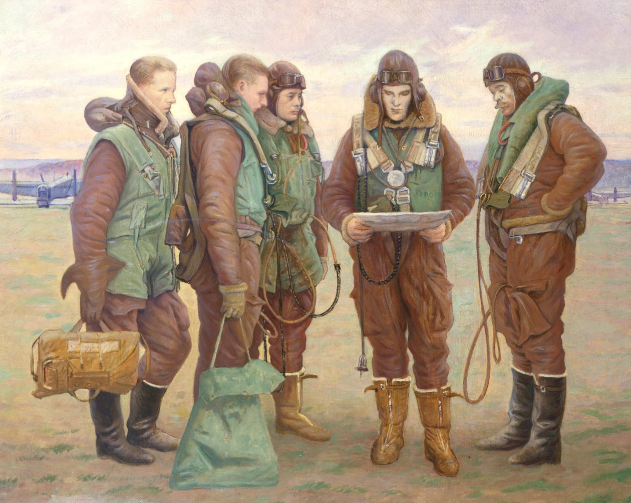 Piloti a Tangmere da William Rothenstein