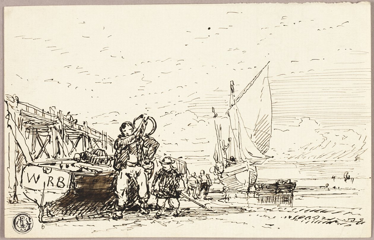 Scena del porto da William Roxby Beverley