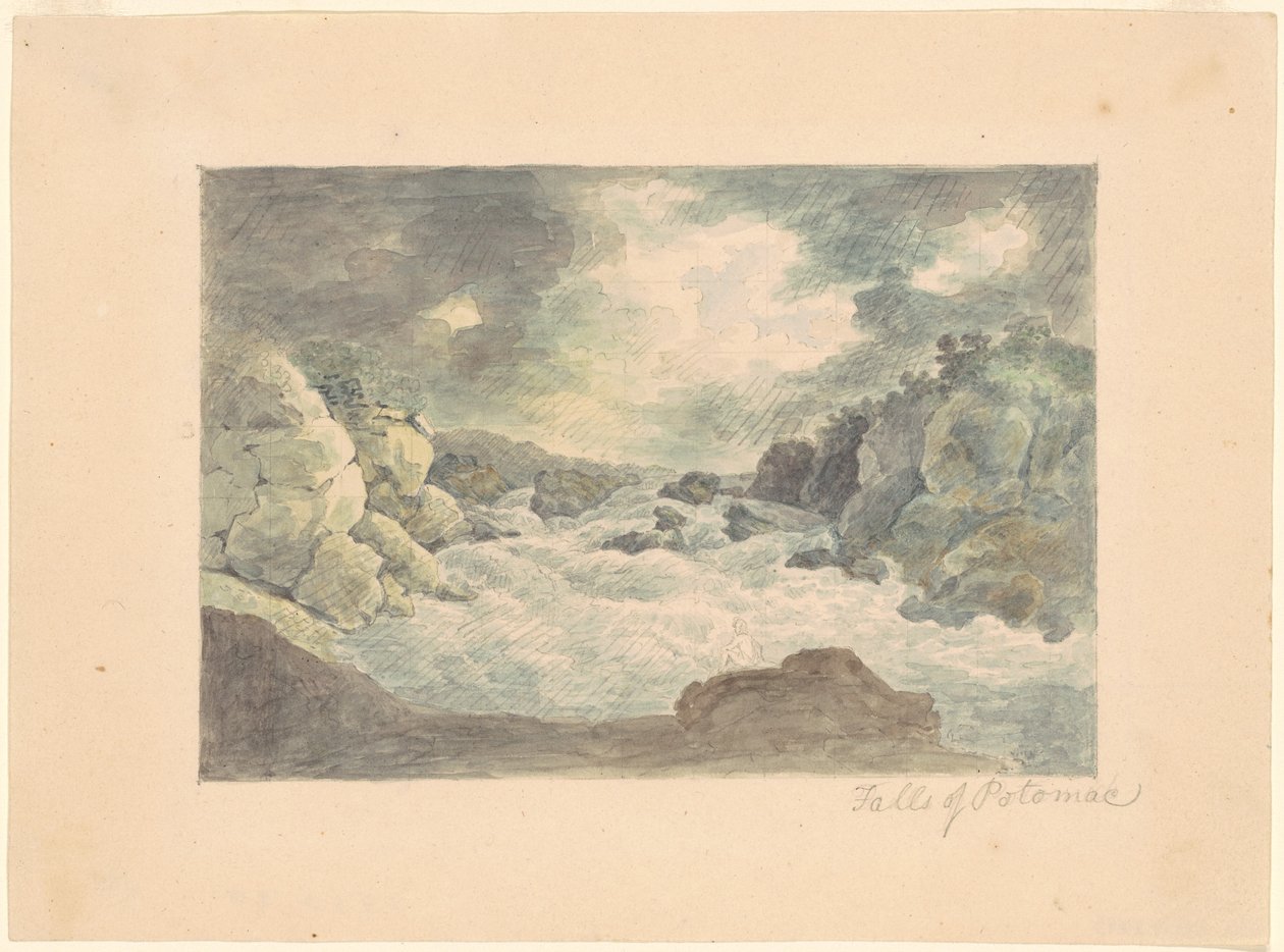 Cascate del Potomac da William Russell Birch