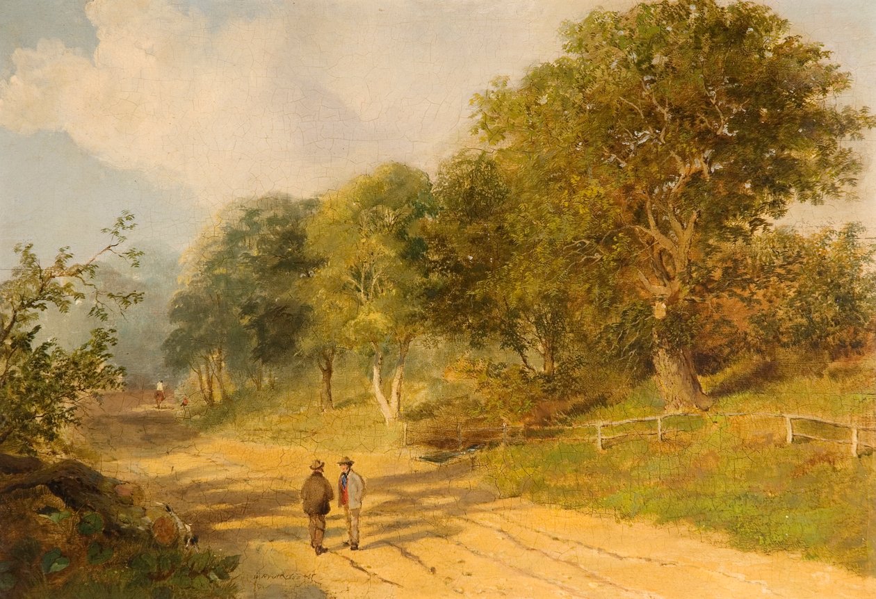 Strada per Redheugh Hall, 1856 da William Ryott