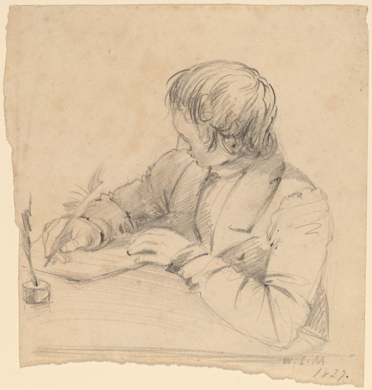 Shepard Alonzo Mount, età ventitré [recto] da William Sidney Mount