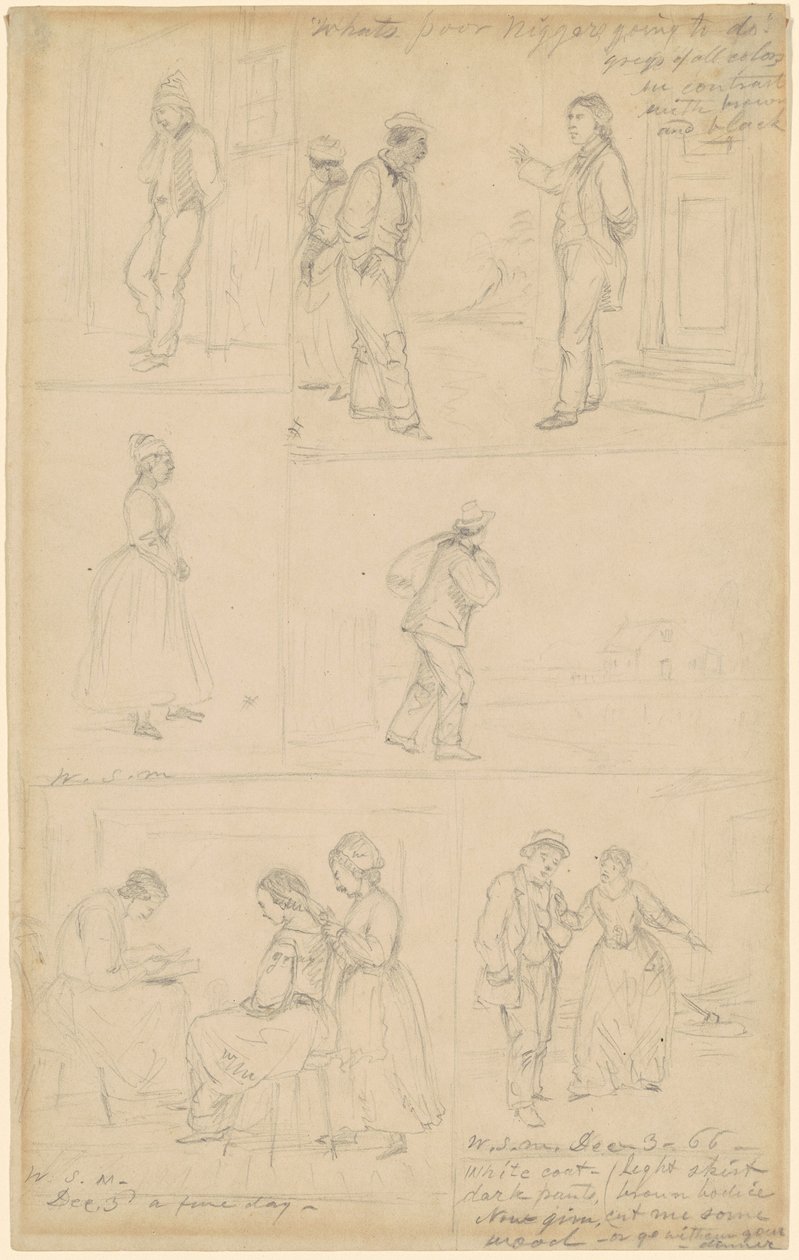 Studi di gruppi figurativi da William Sidney Mount