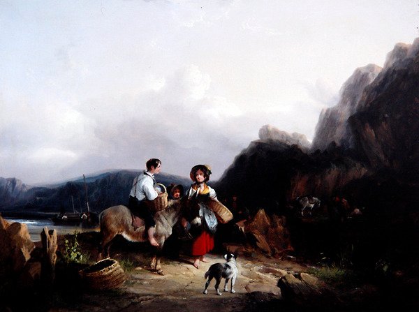 Paesaggio costiero da William Snr. Shayer