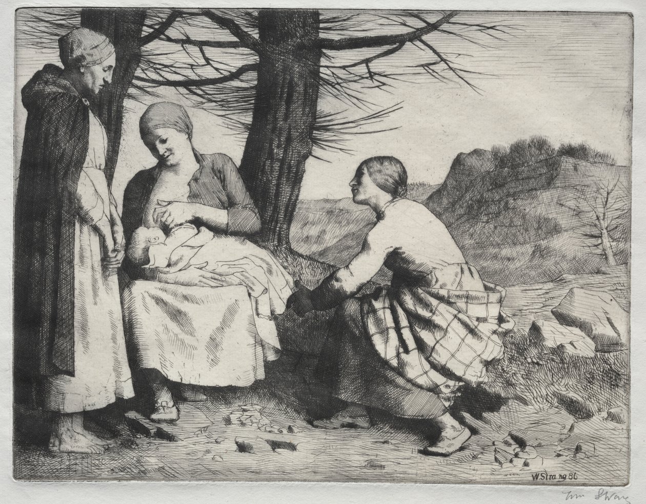 Donna e bambino da William Strang