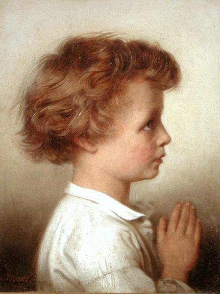 In preghiera da William Strutt